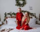 Boys Luxury Red Velvet Pyjamas - Pretty personal gifting