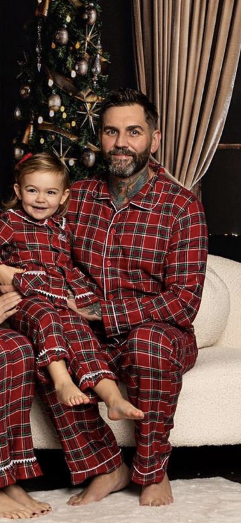 Men's Traditional Red Tartan Pyjamas - Pretty personal gifting