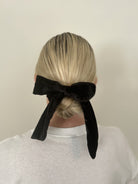 Velvet Bow Scrunchie Black - Pretty personal gifting