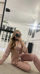 Women's Luxury Pink Zebra Print Satin Pyjamas - Pretty personal gifting