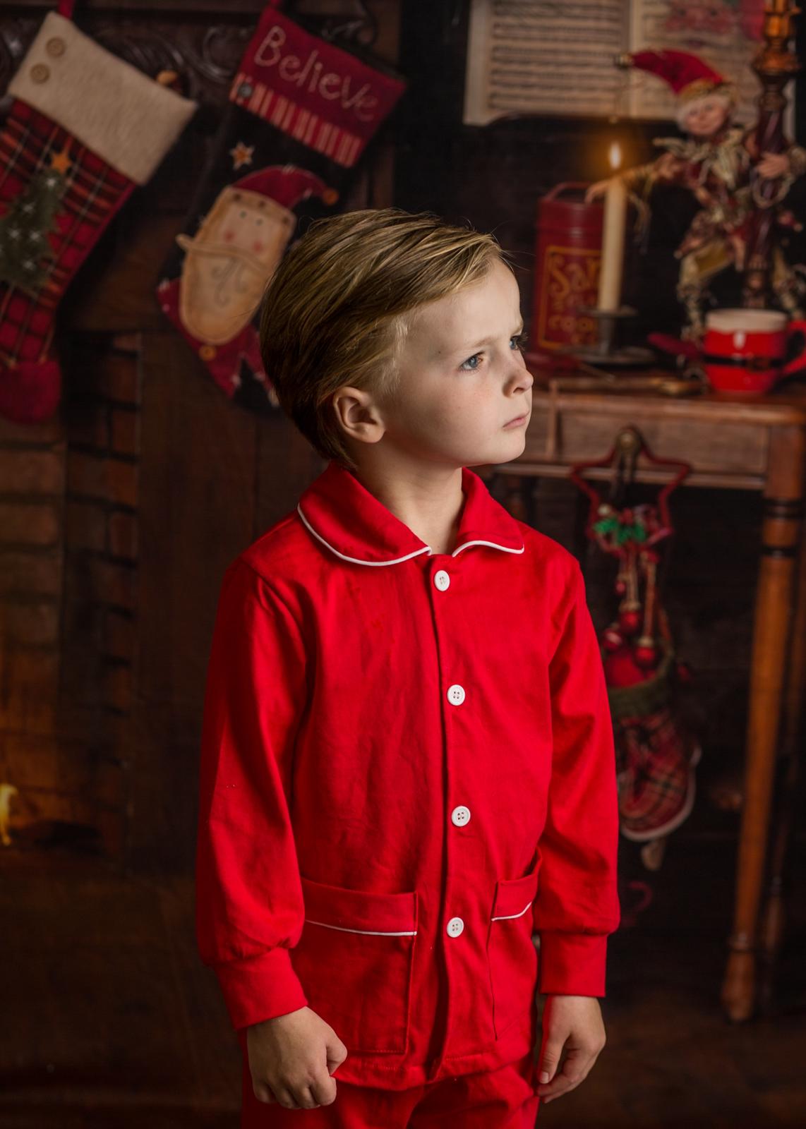 Boys best sale red pyjamas