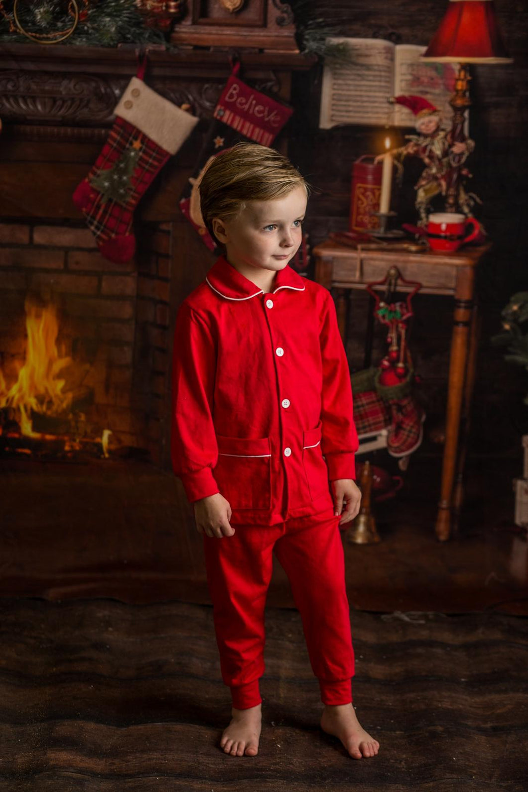 Boys 2025 red pyjamas